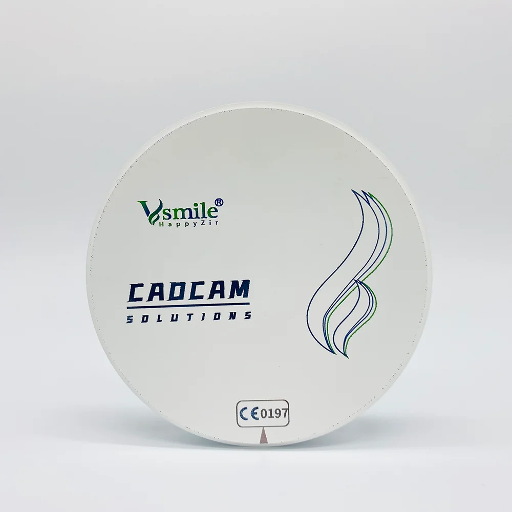 

Dental Materials Vsmile 1350Mpa Strength HT White Zirconia Cad Cam Dental Disc For Dental Aesthetic Restoration Bridges