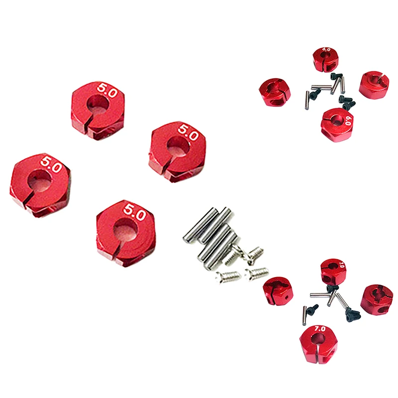 

4 шт. шестигранный привод с винтами-штифтами, адаптер концентратора, комбинированный соединитель для RC4WD D90 1/10 RC Car Truck