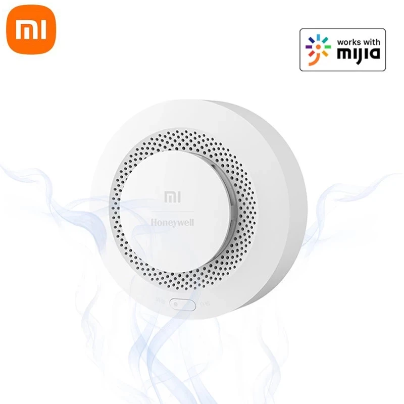 

Xiaomi Honeywell Fire Alarm Detector, Bluetooth Remote Control Audible And Visual Alarm Notication Work with Mihome APP