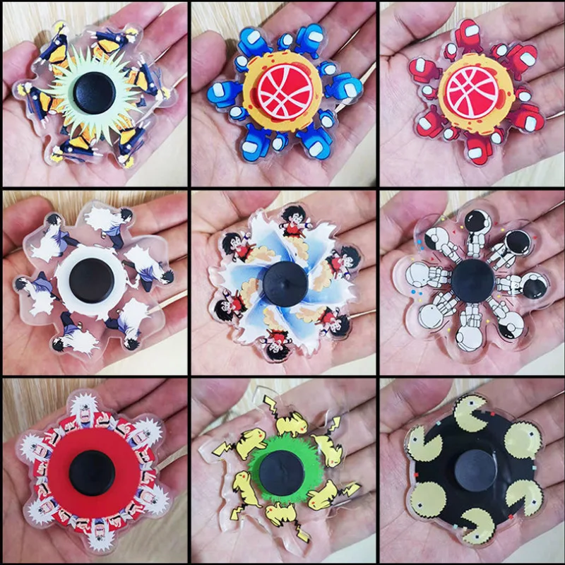 Anime Figure Naruto Running Uzumaki Sasuke Jiraiy Dragon Ball Z Guko Spinner Adult Children Relieve Stress Fidget Toys Kids Toy |