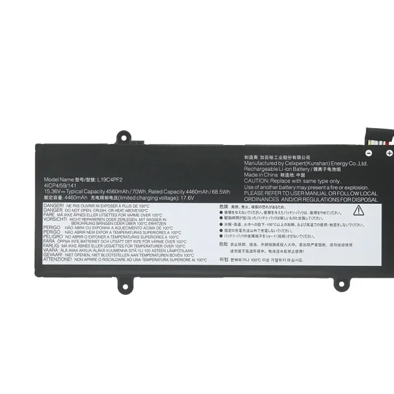 15 36 В 70 Втч L19C4PF2 L19M4PF2 Аккумулятор для ноутбука Lenovo Yoga 7-15IMH05 S750-15 5B10X18187