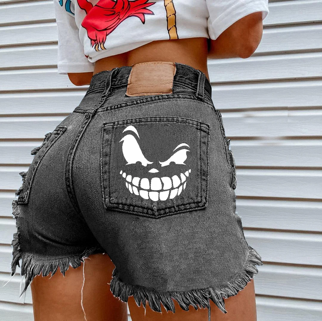 

Lugentolo Summer Jean Shorts Women Fashion Slim Fit Multiple Pockets Streetwear Sexy Shorts for Woman