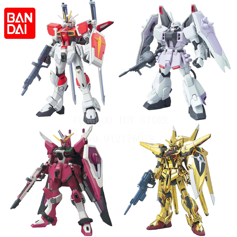 

Bandai Anime Gunpla Gundam Action Figure Model Figureals Hg1/144 Dark Assault Freedom Fate Assembled Robot Toys Collectible Gift