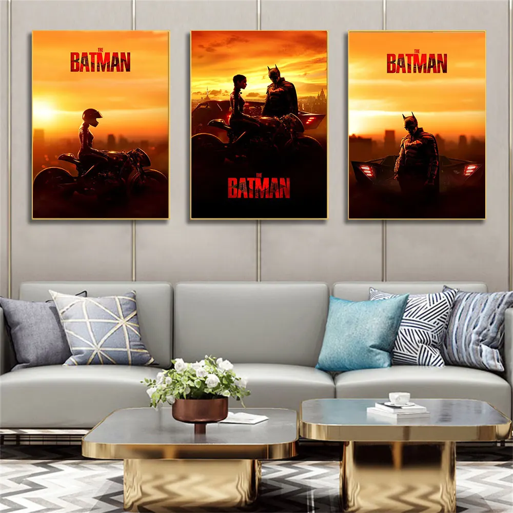 Bandai Batman 2022 новые фильмы художественные плакаты принты на холсте картина без