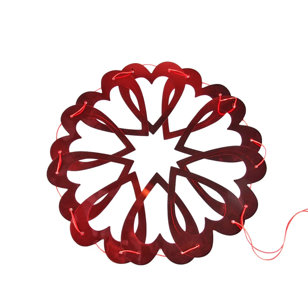 

1 Set Banner Hanging Heart Flag Garland Banner Party Supplies for Wedding