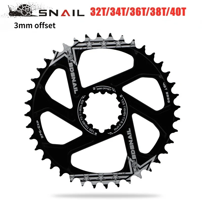 

GXP Bike MTB Mountain Bike 32T/34T/36T/38T/40T Crown Bicycle Chainring for Sram 11/12S NX XX1 XO GX X9 Single Disc Tray Cheap
