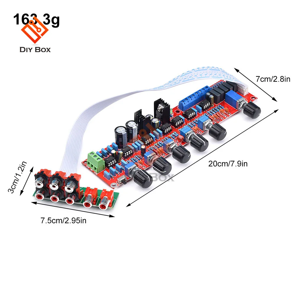

Плата предварительного усилителя сабвуфера NE5532, Hi-Fi, 5,1 тонов, регулировка громкости, плата фильтра низких частот, двойная плата переменного...