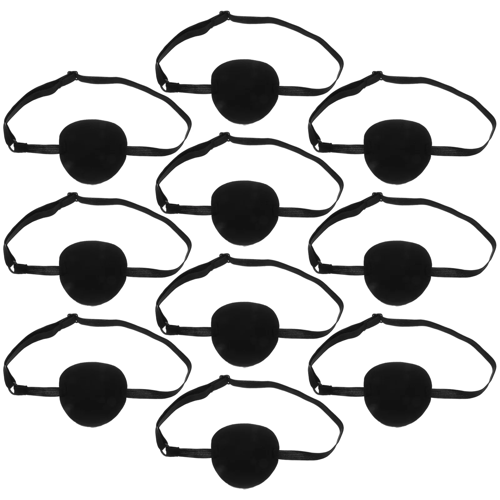 

10PCS Eye Patches Adjustable High Elastic Sponge Patch Blindfold Blinder for Students Kids Children