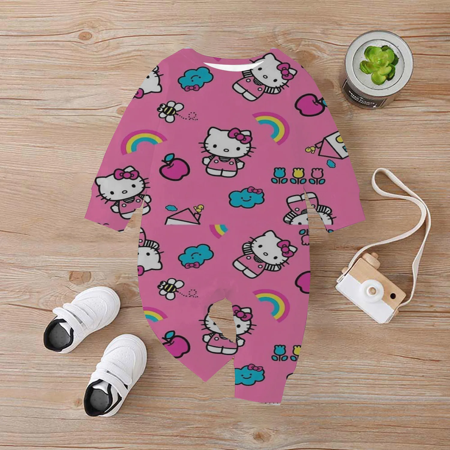 Kawaii HELLO KITTY мультфильм аниме детский комбинезон для детей 0-4 лет мальчиков и