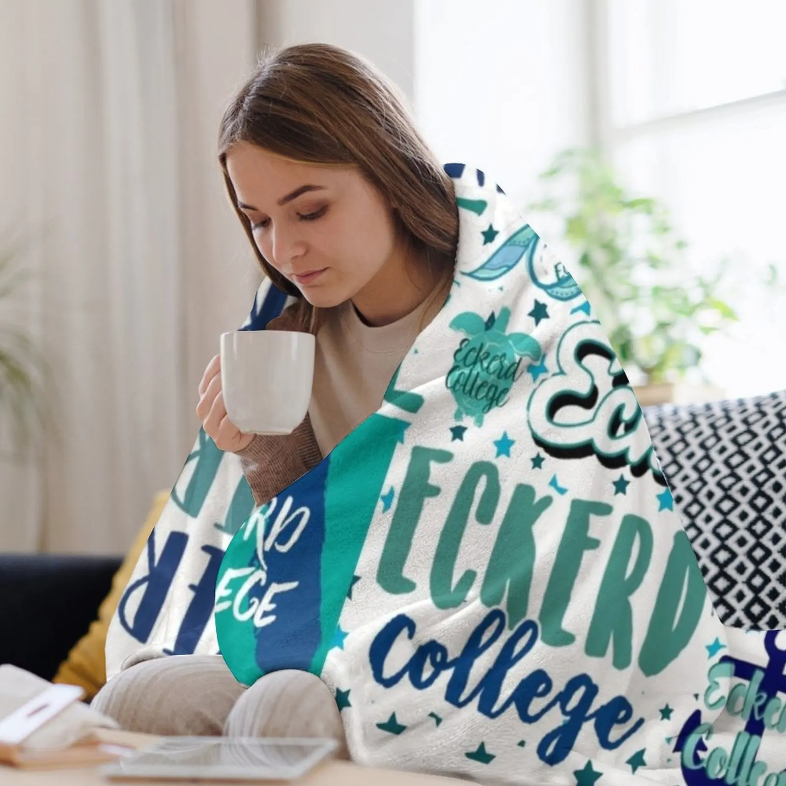 Одеяло для колледжа Eckerd одеяло тяжелого дивана роскошные одеяла на заказ