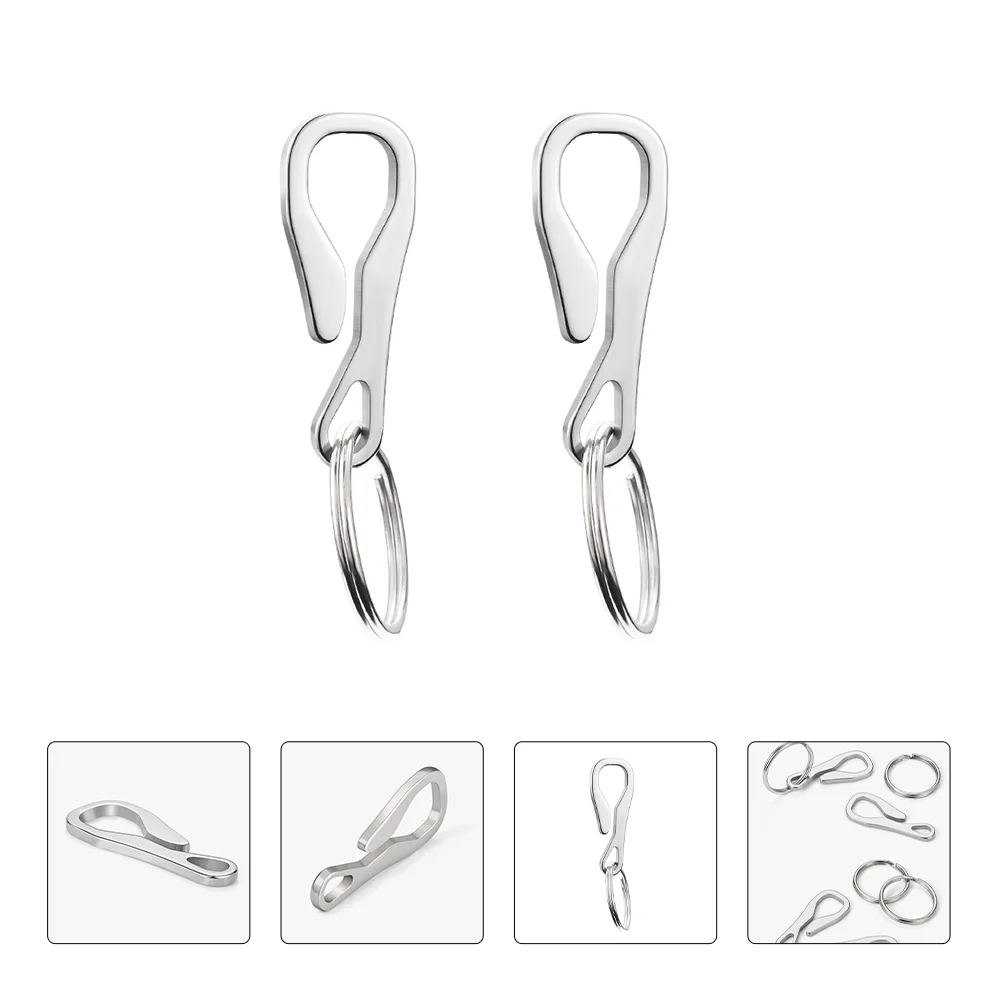 2 шт. брелок для ключей металлический зажим крючок кольца быстросъемная вешалка