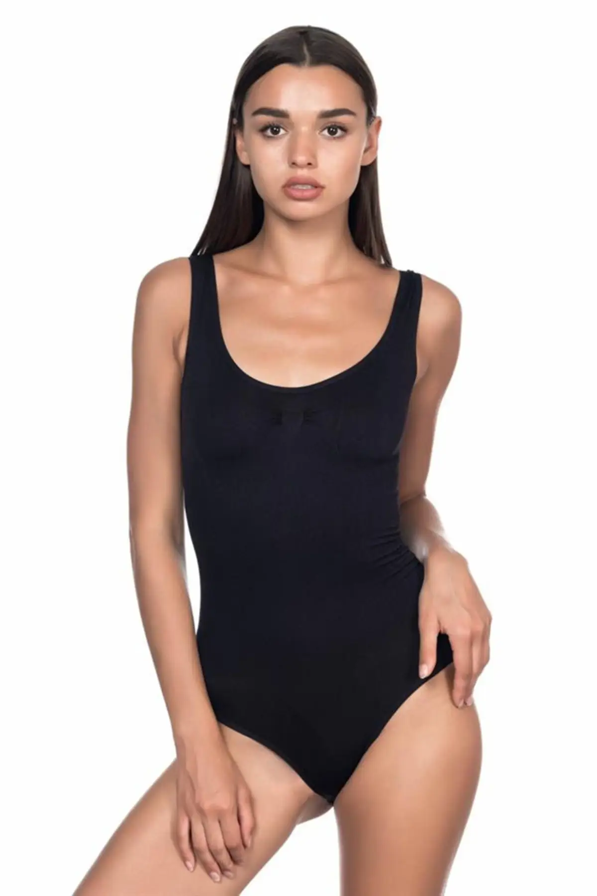

Women's Bodysuit Black Soft Thick Strap Snap Fastener 1924B Rompers Jumpsuits Sheath Skinny Summer Streetwear
