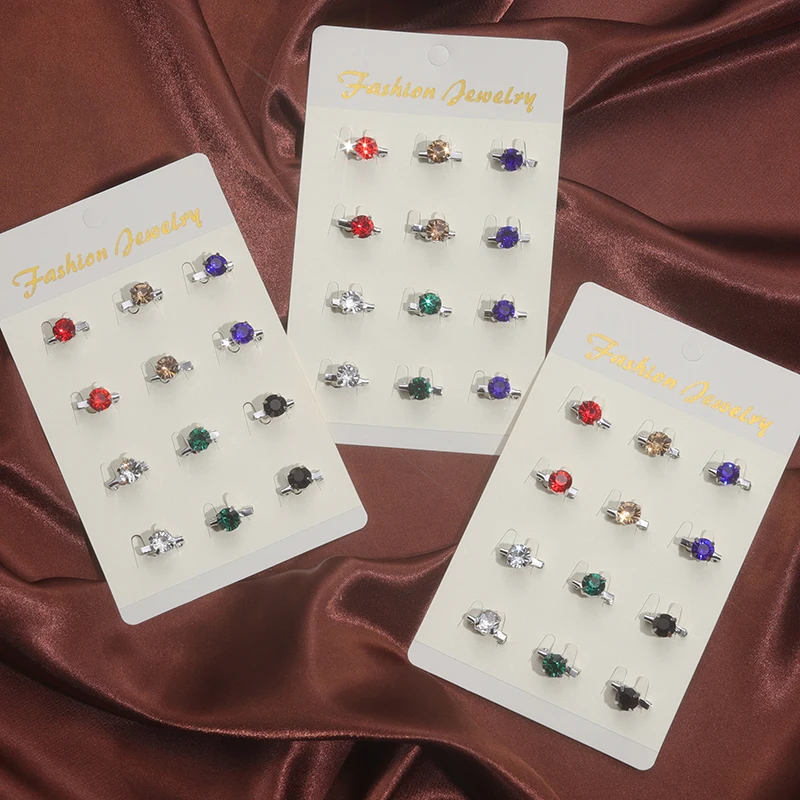 12Pcs/Set Rhinestone Muslim Hijab Scarf Fashion Women Safey Brooch Jewelry Islamic Multicolor Headscarf Shawl Ethnic Accessories 12Pcs/Set Rhinestone Muslim Hijab Scarf Fashion Women Safey Brooch Jewelry Islamic Multicolor Headscarf Shawl Ethnic Accessories