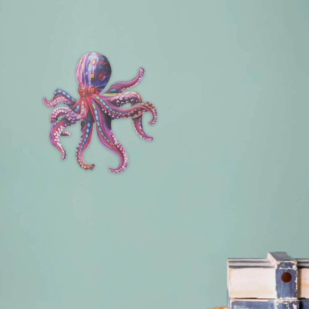 2 шт. цветной железный настенный кулон в виде осьминога декор уличные декорации