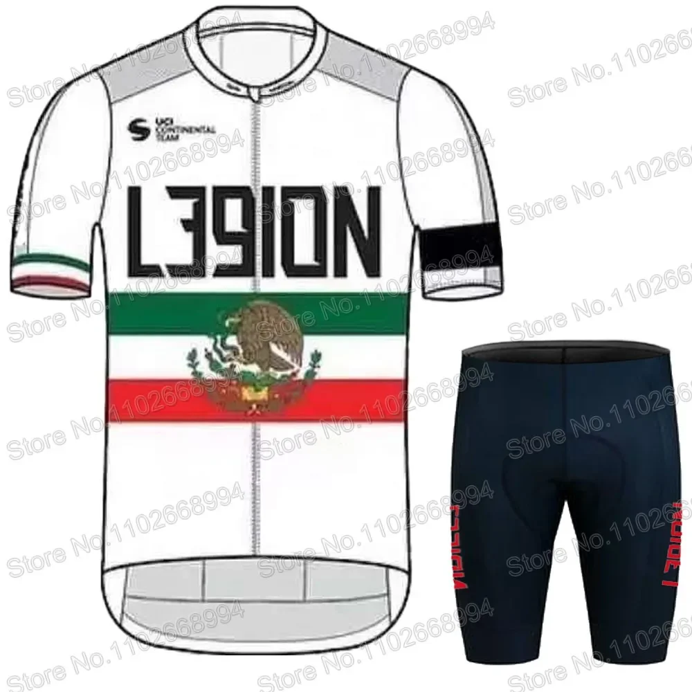 Команда L39ion Чемпион Мексики Велоспорт Джерси 2023 комплект мужская одежда с