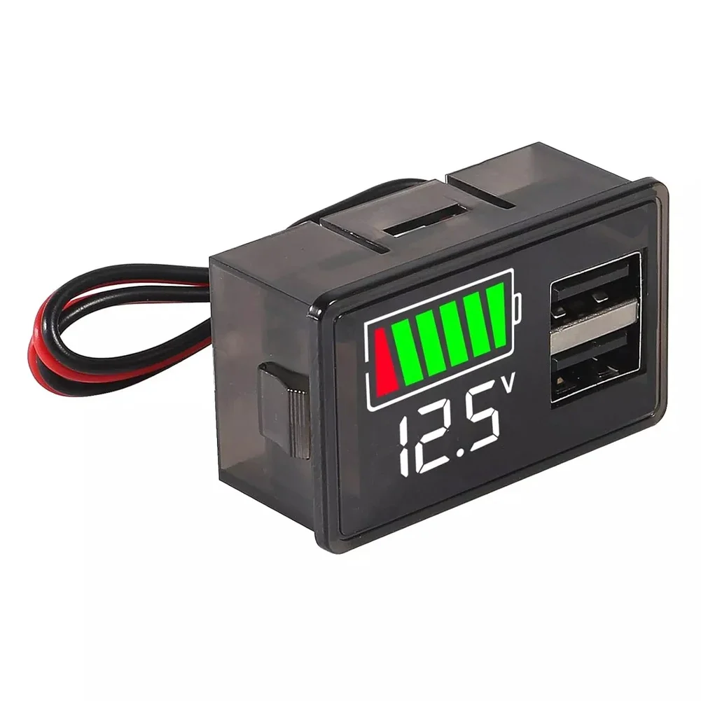 Зарядное устройство для аккумулятора 8-30 в с двумя USB-портами