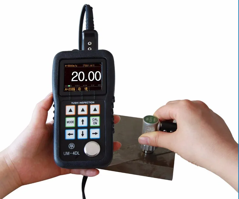 

Ультразвуковой/ультразвуковой толщиномер из нержавеющей стали yushi UM-4D handheld ndt