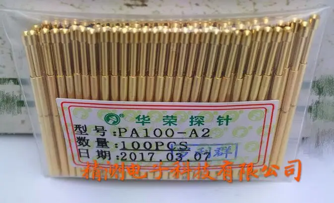 

Testing Jig Probe PA100-A2 Full Gold-plated Recess 1.7mm Spring Test Thimble Needle Diameter 1.5