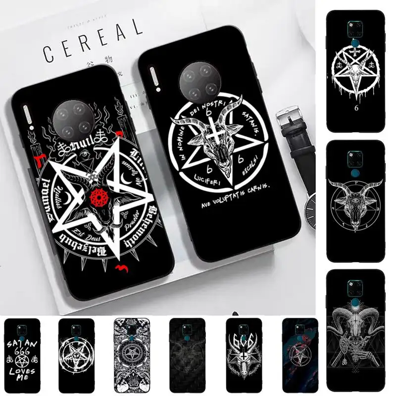 

Devil Satan Black Phone Case for Huawei Mate 20 10 9 40 30 lite pro X Nova 2 3i 7se