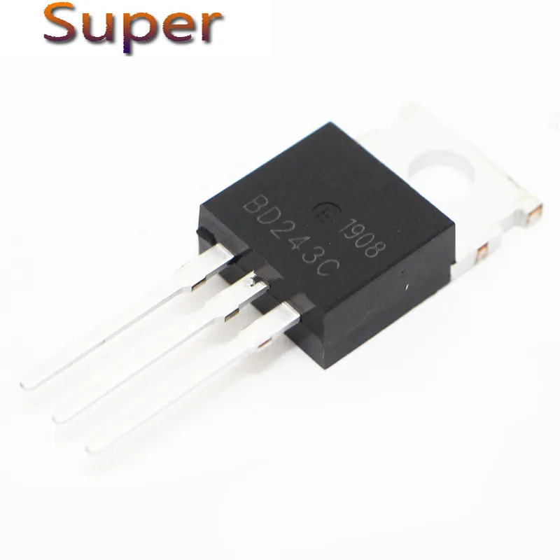 

10PCS BD243C TO220 BD243 100V 6A TO-220 Bipolar Transistors NPN General Purpose new original