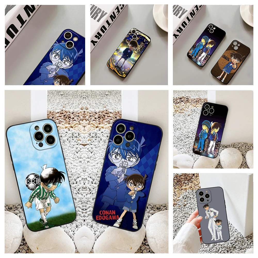 

2023 Luxury Ins Detective Conan DIY Phone Case FOR iPhone 13 12 11 Pro 8 7 Plus X 14 SE XR 12 13 Pro mini XS MAX Covers