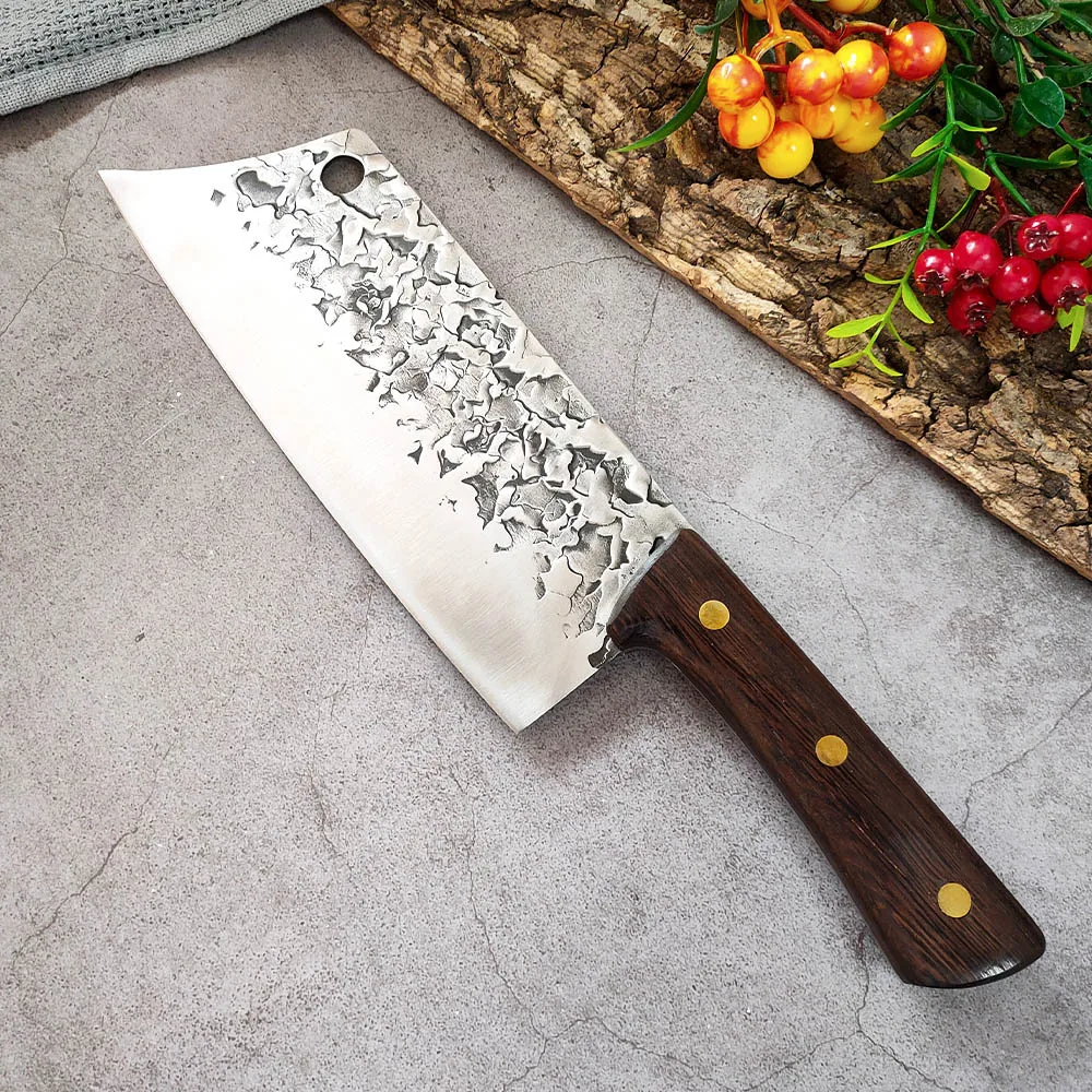 Старые модные кухонные ножи кованый кухонный нож ручной работы шеф-повара