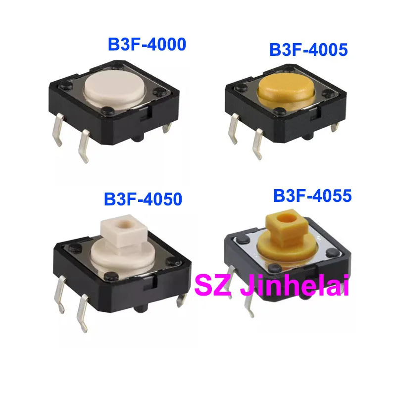 100 шт. подлинный оригинальный тактильный переключатель Omron кнопочный микропереключатель B3F-4000 B3F-4005 B3F-4050 B3F-4055