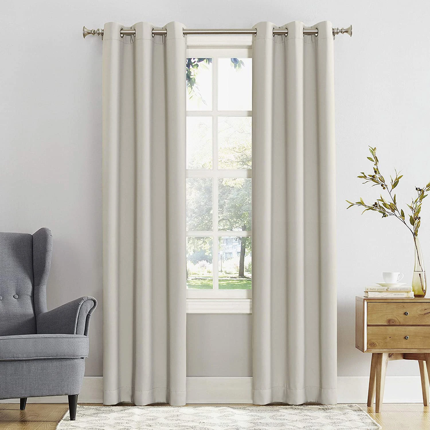 

Solid Color Blackout Curtains Window For Living Room Bedroom Curtain High Shading Thick Blinds Drapes Door Black Out Curtains