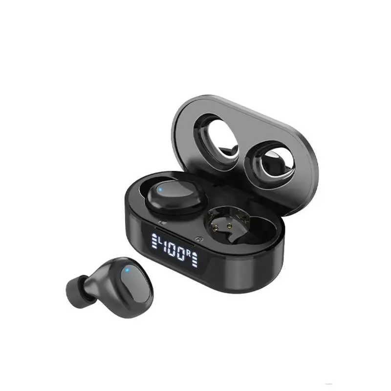 

2021TW16 Bluetooth Headset E-Commerce Cross-Dorder Hot-Selling Style In-Ear Digital Display LDE Wireless Headset