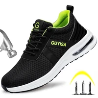 breathable indestructible shoes men work sneakers safety shoes men with steel toe cap puncture proof work shoes male footwear