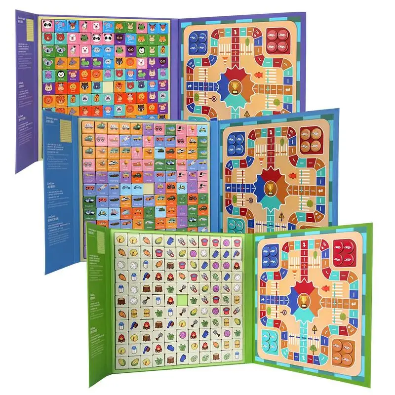 

Летающая шахматная игра, игрушки 2 в 1, летающая шахматная доска, магнитная развивающая книга с клипсой, магнитная Летающая шахматная игра, и...