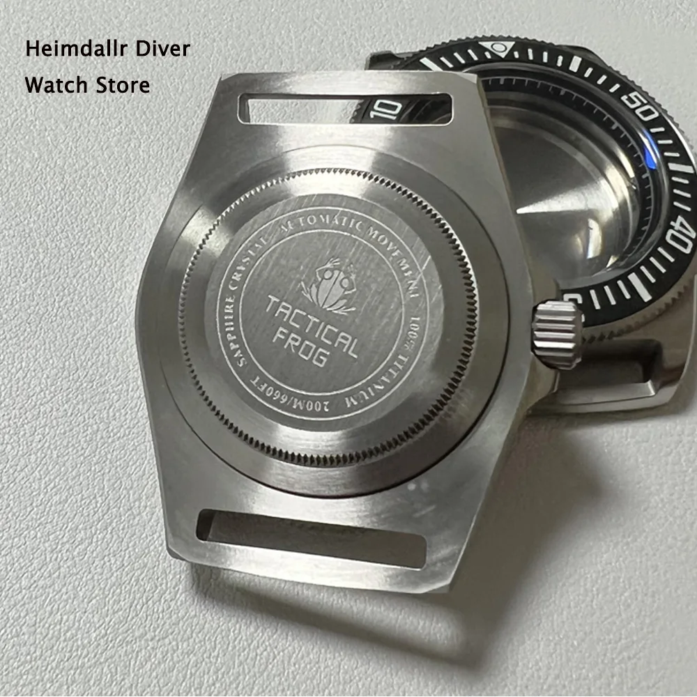 Watch Modify Parts 42mm Titanium Material FXD Case Sapphire Full Luminous Bezel Fit NH35/36 Automatic Movement 200m Waterproof