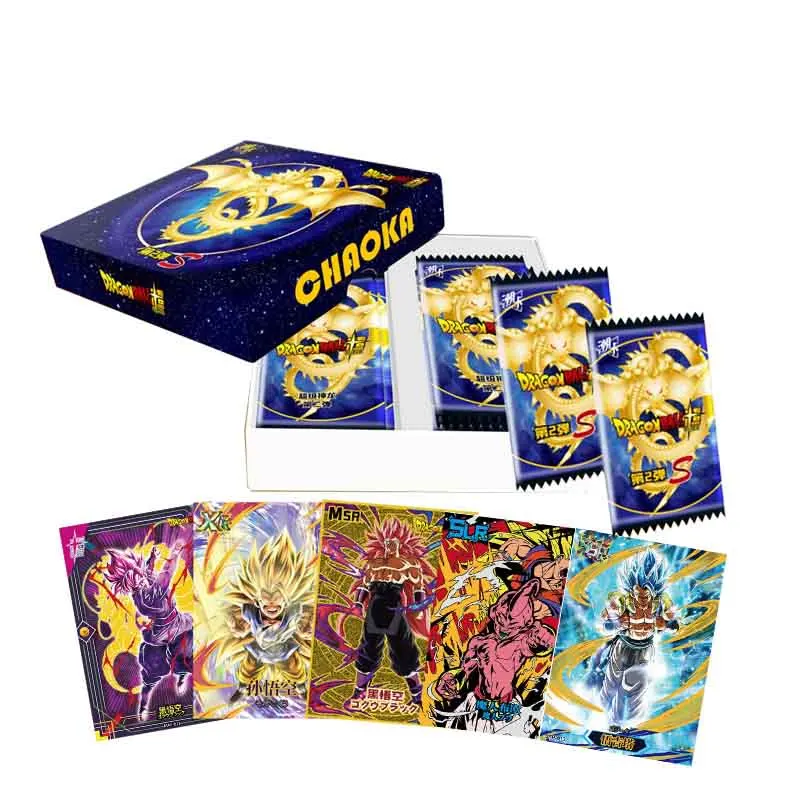 

Wholesale Dragon Ball Z Collection Card Son Goku Saiyan Vegeta TCG Rare MSR SLR Carte Kids Anime Gift Toys