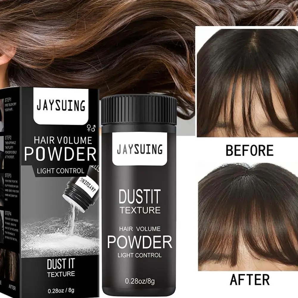 

1PC 8g Fluffy Hair Powder Modeling Hair Volumizing Mattifying Powder Fiber Hairspray Best Dust It Men Women Hair Styling Tools