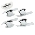 Funduoo для Toyota Highlander Kluger 2020 2021 2022 углеродное волокно Автомобильная дверная ручка чаша крышка Декор стикер Стайлинг Аксессуары