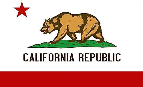 

Медведь California Republic State декор с флагами постер жестяной знак