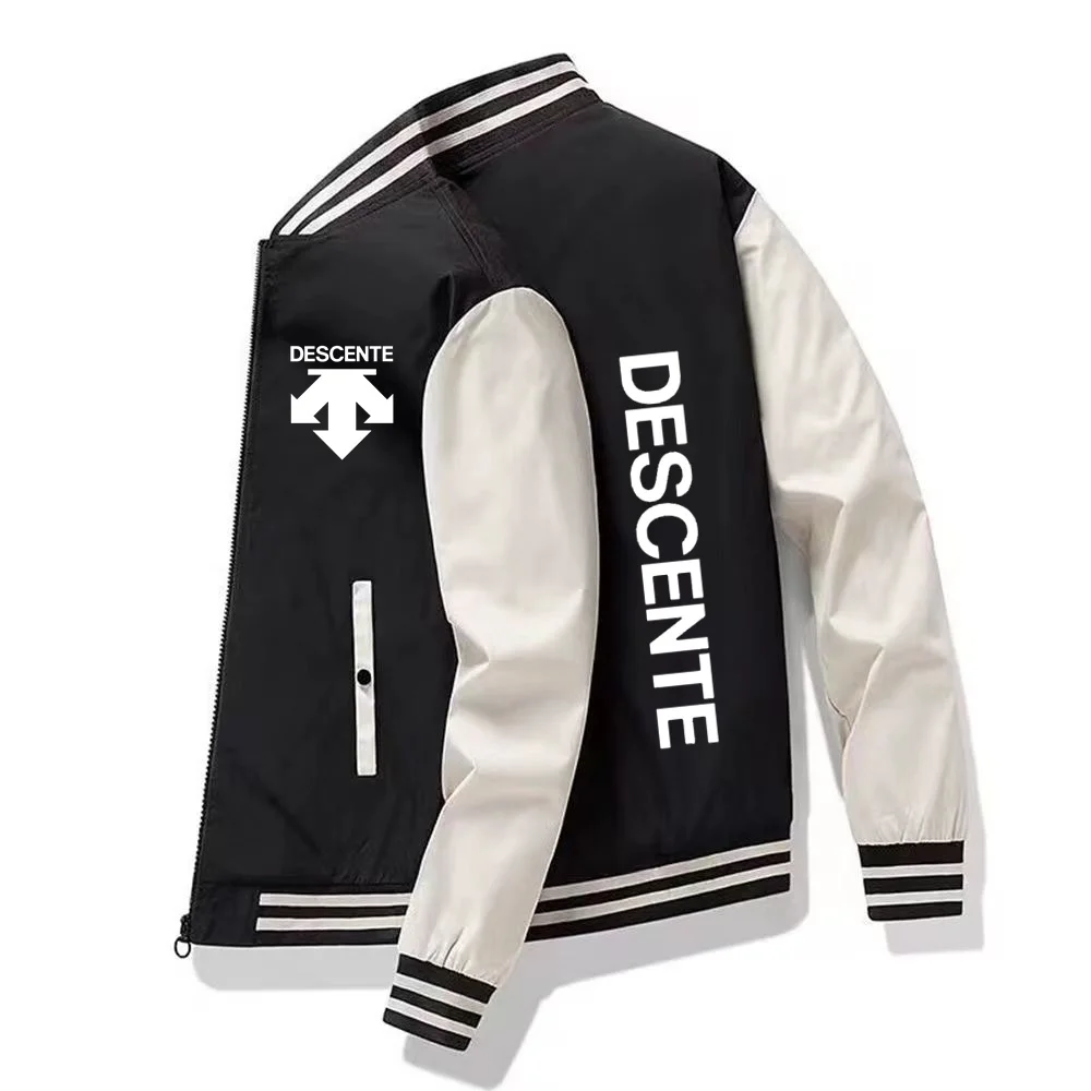 

2023 New Jacket Men's Zipper Coat Spring and Autumn Leisure Work Jacket Fashion Outdoor Thin Solid Color Document Jacket Men's M