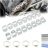 motorcycle exhaust muffler pipe heat shield guards cover protector for bmw f650gs f700gs f 800 gs f800gs adventure r1200gs lc