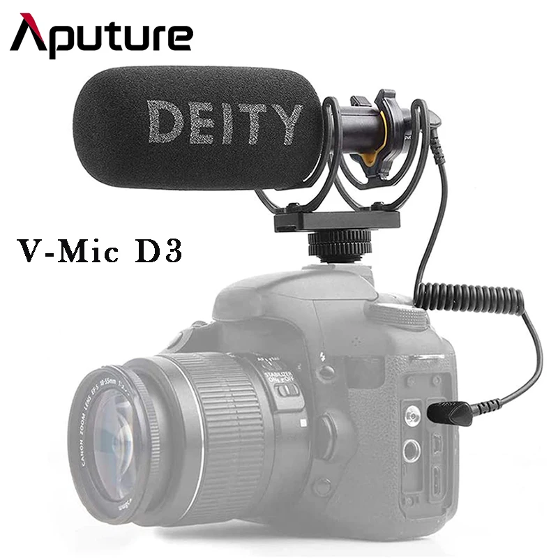 

Deity V-Mic D3 Directional Shotgun Microphone Video Studio Super-Cardioid Off-axis Performance Low Distortion for DSLR Camcorder