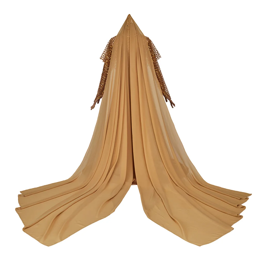 Костюм для косплея Леди Джессики женское желтое платье с аксессуарами бальное