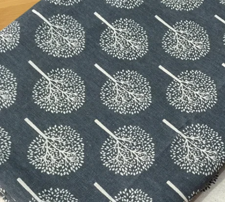 

Бежевая/синяя ткань из хлопка и льна с принтом, шитье, квилтинг, холст, льняная хлопчатобумажная ткань, ткани по метрам, текстильные украшения, поделки