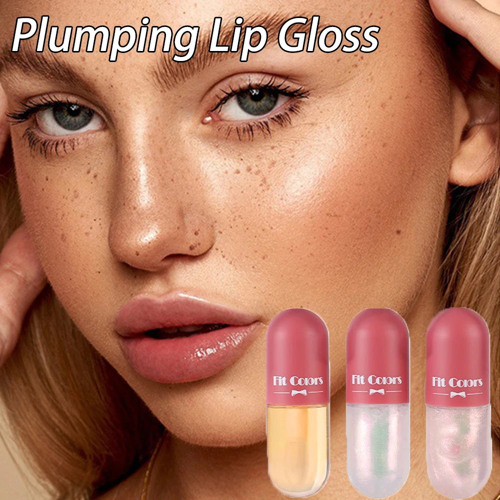

Mini Moisturizing Liquid Lip Gloss Oil Lip Plumper Color-changing Transparent Plumping Cosmetic