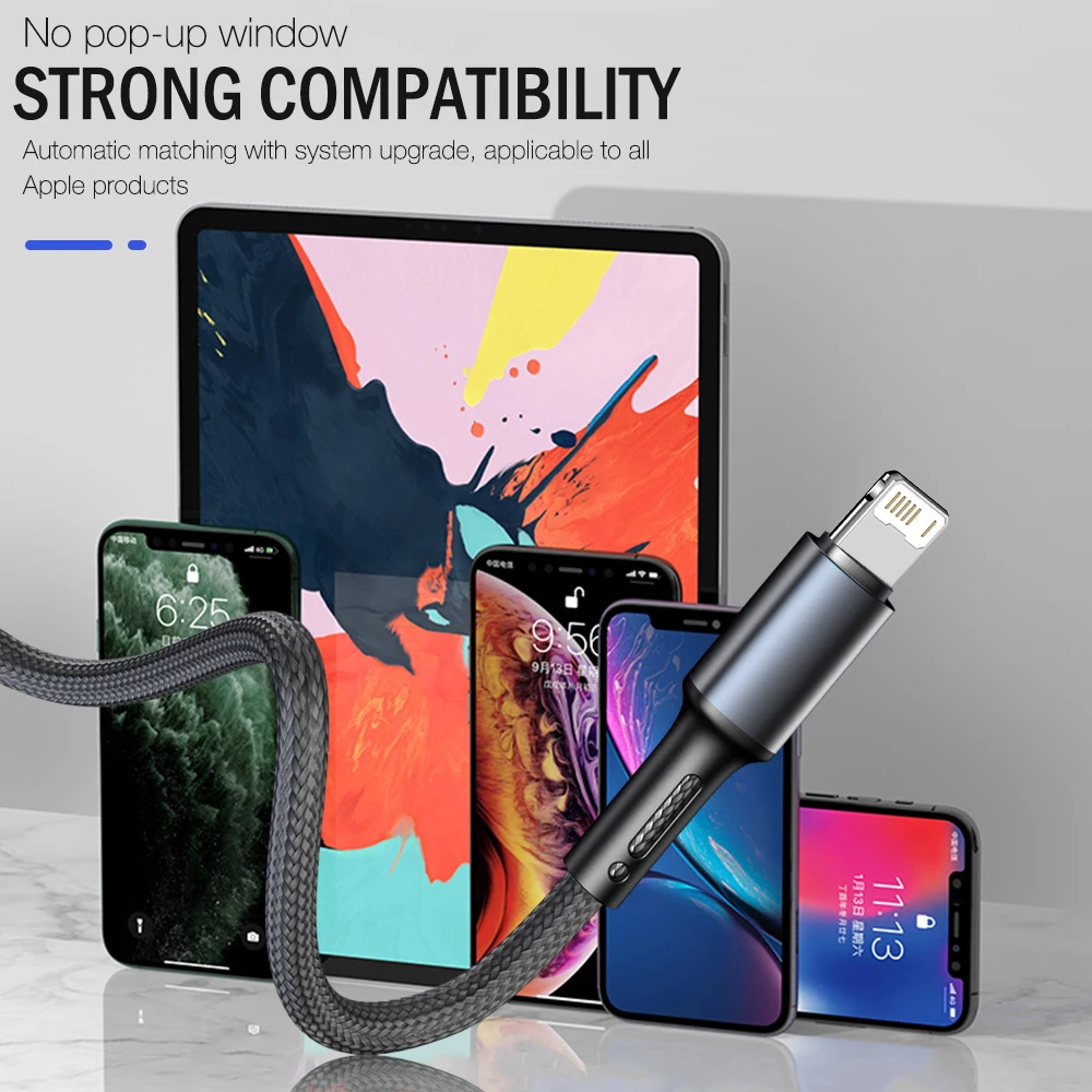 USB-кабель для iPhone 13 12 11 Pro Max 10 X XR XS 5 6 s 5s 6s 7 8 Plus SE 2020 Apple iPad mini на айфон Шнур быстрой
