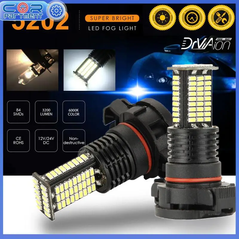 

2PCS H8 H11 LED Bulbs P13W H10 H7 9006 9005 5202 Fog Lights White Car Driving Running Lamp Car Accessries