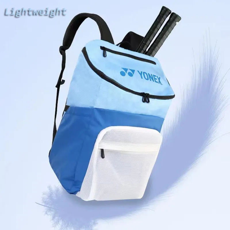 Original YONEX Women's Light Badminton Backpack With Independent Shoes Compartment Light Sport Racquet Bag Holds Up To 2 Rackets