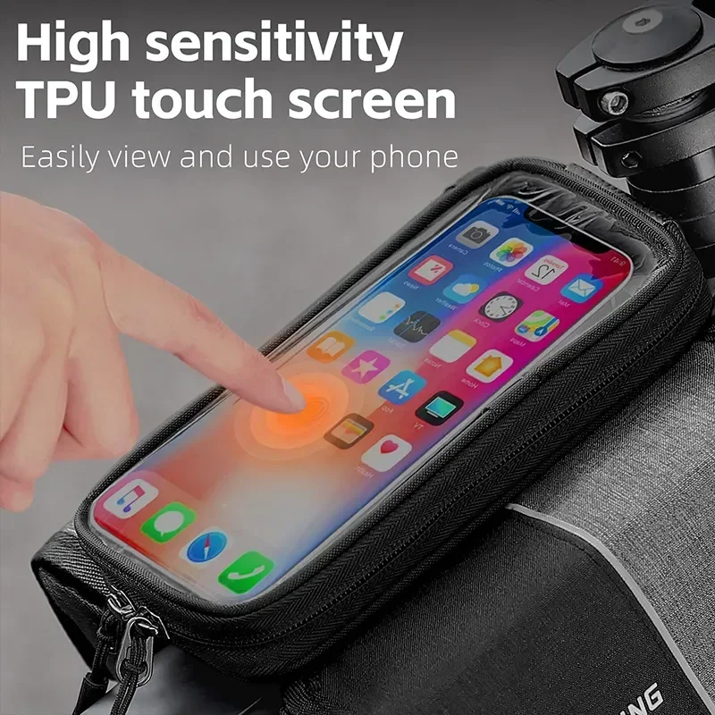 WEST BIKING 3 в 1 сумка на переднюю раму велосипеда с сенсорным экраном верхняя трубка