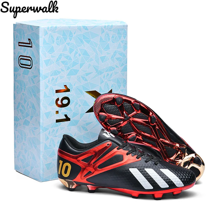 

Adult children's football shoes men's and women's primary and middle school students gradient electroplating long nail lawn