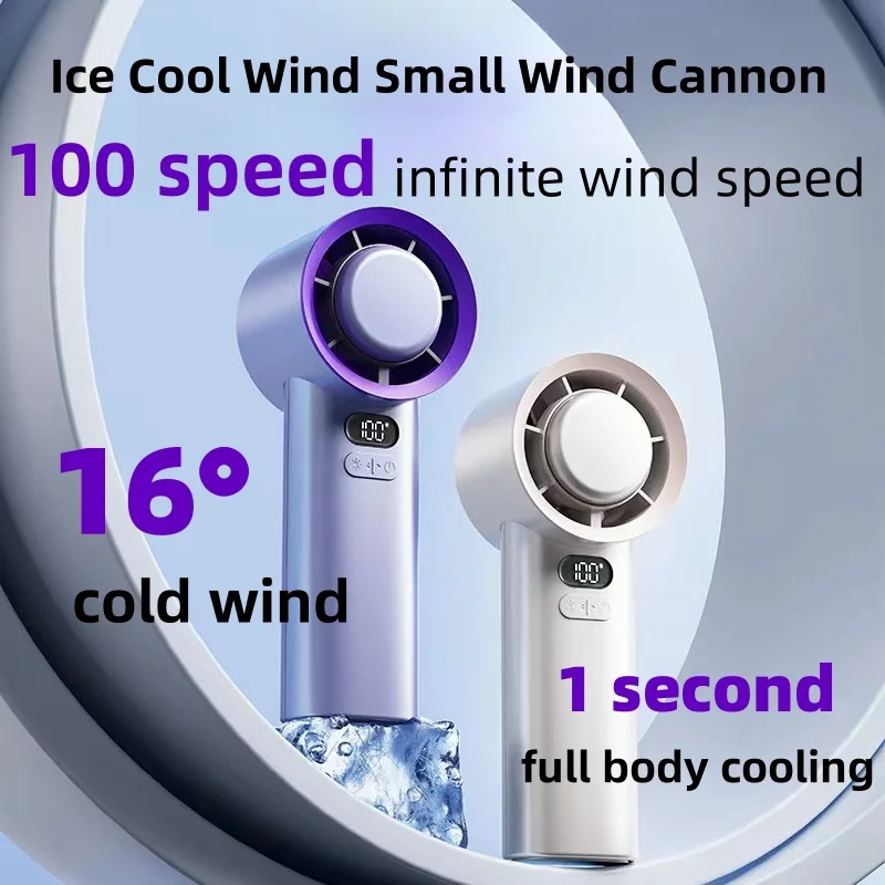 Новинка 2024 сверхсильный бесшумный ручной вентилятор для охлаждения удобный