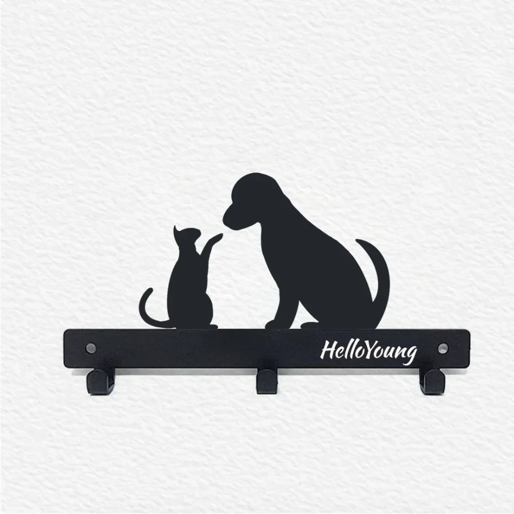 1 шт. вешалка для домашних животных из кованого железа с металлическими когтями —