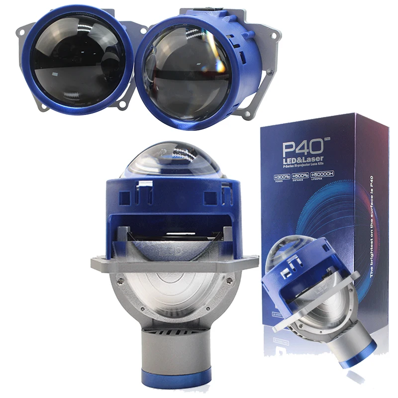 

New Design P40 3.0 inch 12000lm Led Car Driving Light 120w Led Fog Lamps H4 H7 Bi Projector Lens With High Low Beam